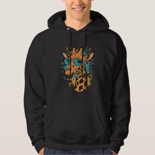 Camisa de Óculos de Sol de Girafa Legal Gravada Vi