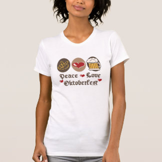 Camisa de Oktoberfest T do amor da paz