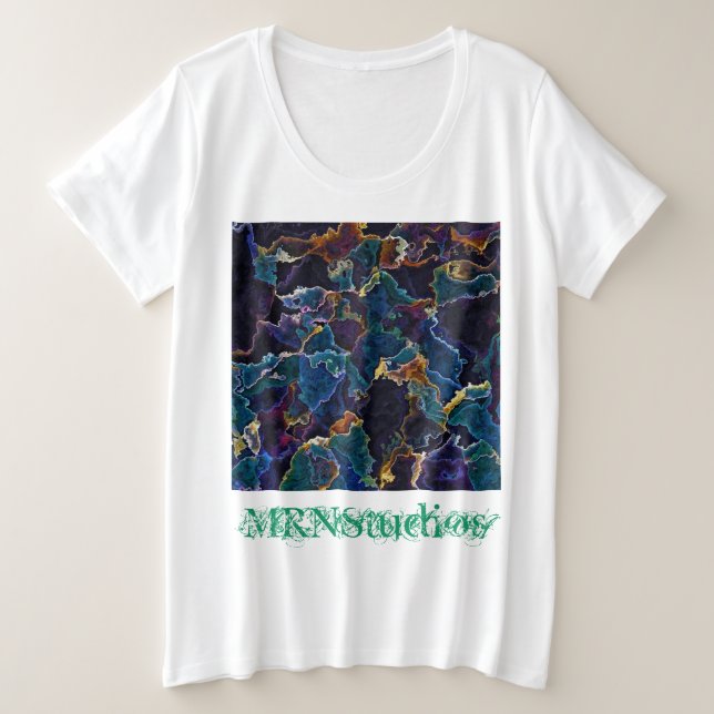 Camisa De Óleo Mais T Tamanho (Frente do Design)