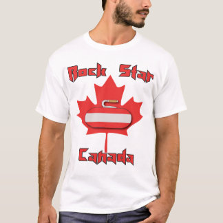 Camisa de ondulação de Canadá da estrela do rock