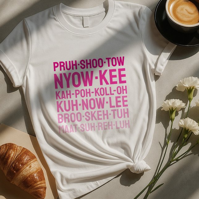 Camisa de Ortografia da Comida italiana | Comida A (Criador carregado)