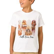 Camisa de Outono Salmo 23:4 Fé Sobre o Medo