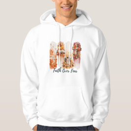 Camisa de Outono Salmo 23:4 Fé Sobre o Medo