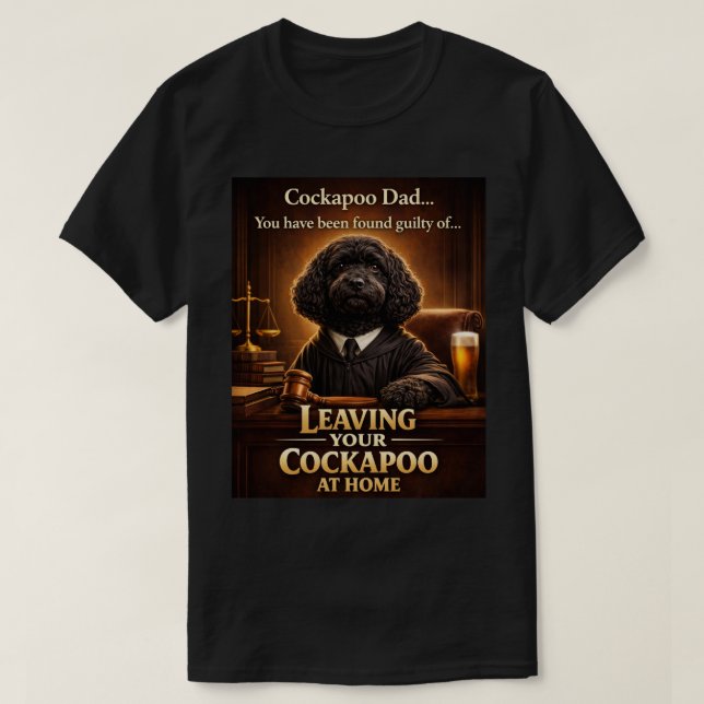 Camisa de Pai de Cockapoo | Presente Engraçado par (Frente do Design)