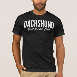 Camisa de Pai de Dachshund para Proprietários e Am