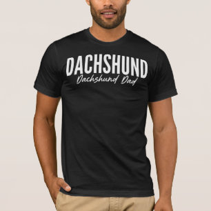 Camisa de Pai de Dachshund para Proprietários e Am
