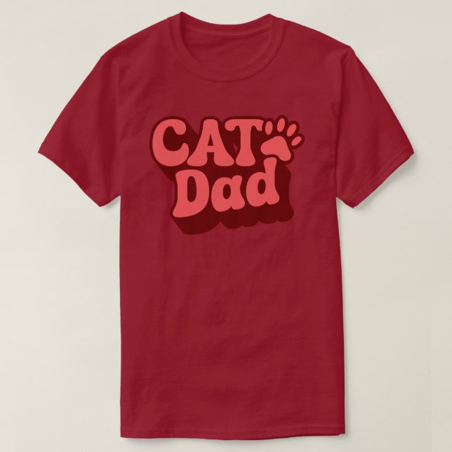 Camisa De Pai De Gato Para Dia de os pais (Frente do Design)