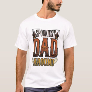 Camisa de Pai de Halloween Pai Assustador Gravação