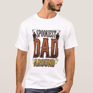 Camisa de Pai de Halloween Pai Assustador Gravação
