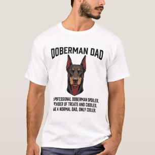 Camisa de Pai do Doberman com Gravação Vintage par