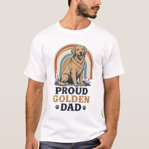 Camisa de Pai do Golden Retriever Presente do Pai