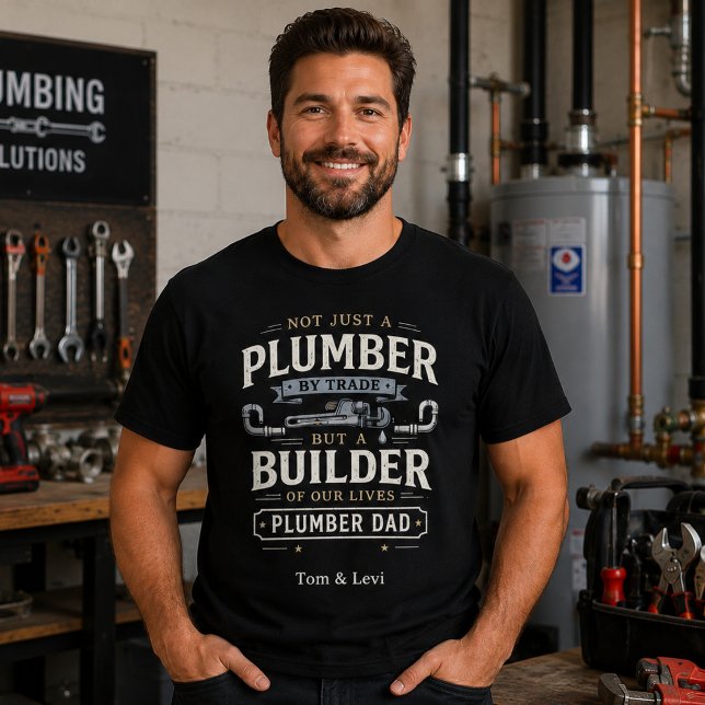 Camisa de Pai Encanador | Presente Personalizado d (Criador carregado)
