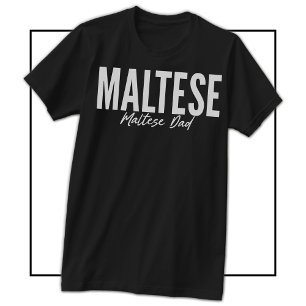Camisa de Pai Maltês para Proprietários e Amantes