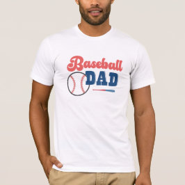 Camisa de Pai personalizada T do Pai de basebol re