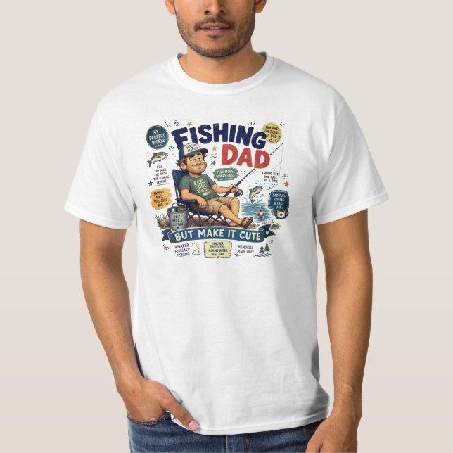 Camisa de Pai Pescador Engraçada (Frente)