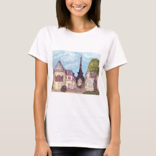 Camisa de paisagem inspirada na Torre Eiffel de Pa
