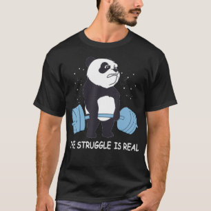 Camisa de Panda A Luta É O Carro-Traseiro