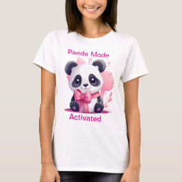Camisa de Panda Engraçada para Mulheres - Modo Pan