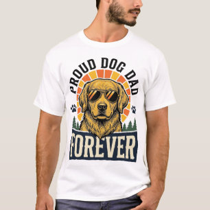 Camisa de Papai de Cachorro Vintage Golden Retriev