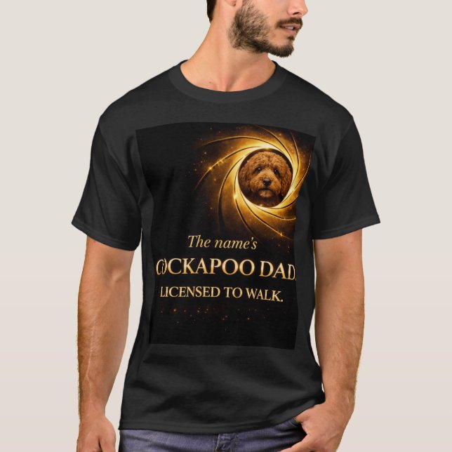 Camisa de Papai do Cockapoo | Presente Divertido p (Frente)