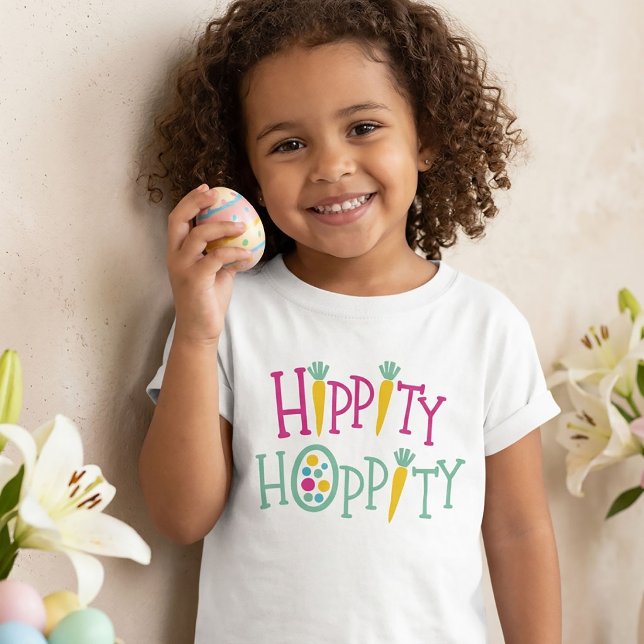 Camisa de Páscoa de Hippity Hoppity para Crianças (Criador carregado)