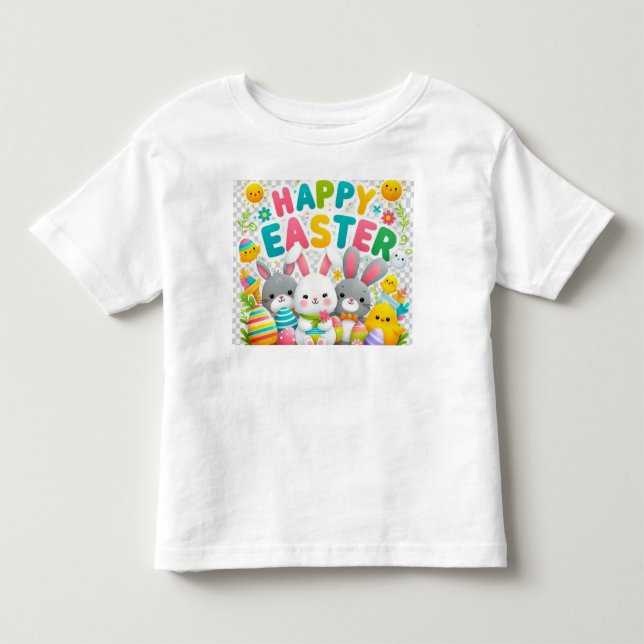 Camisa de Páscoa para crianças (Frente)