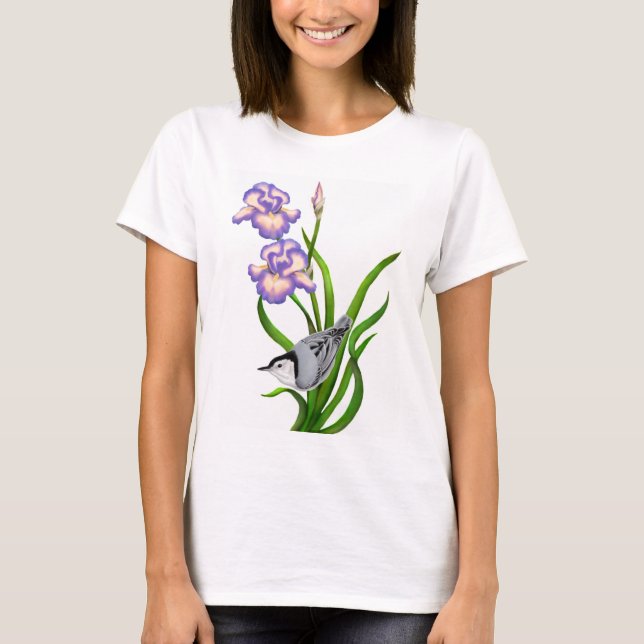 Camisa de Pássaro de Nuta Branca (Frente)