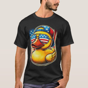 Camisa de Pato de Borracha Bandeira dos EUA Presen