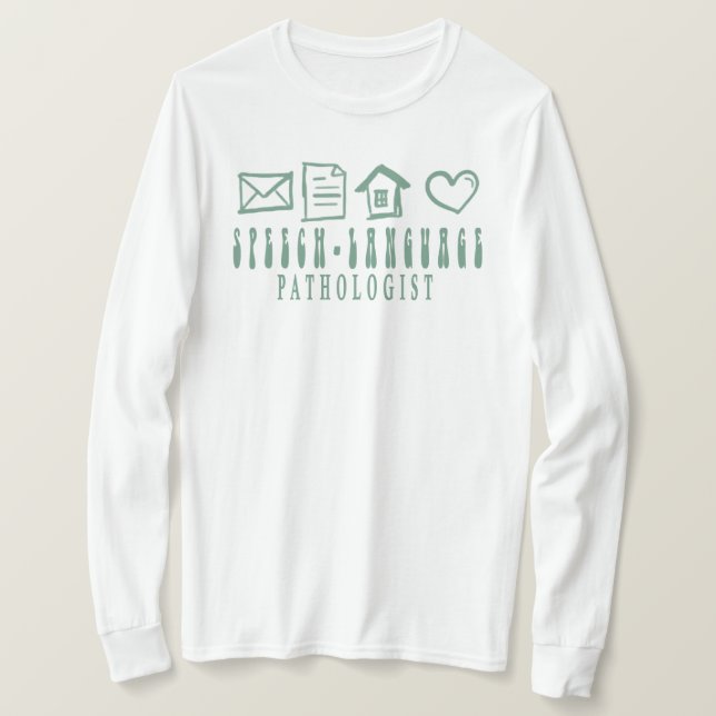 Camisa De Patologista Da Língua De Voz, Terapia De (Frente do Design)