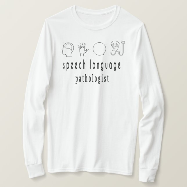 Camisa De Patologista De Língua De Voz, Terapia De (Frente do Design)