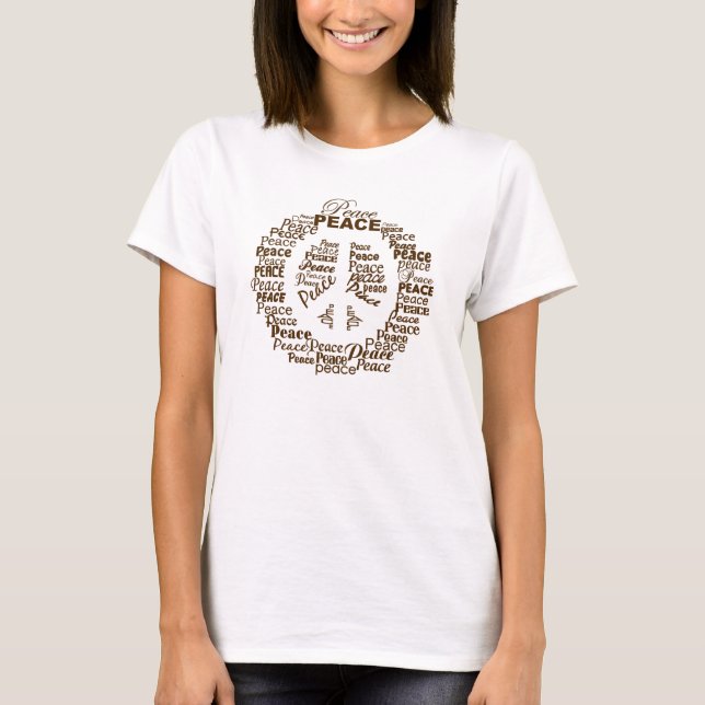 Camisa de paz - escolha estilo e cor (Frente)
