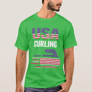 Camisa de Pedra de Curling Usaeam Presente de Espo