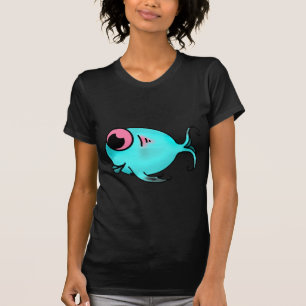 Camisa de peixe azul