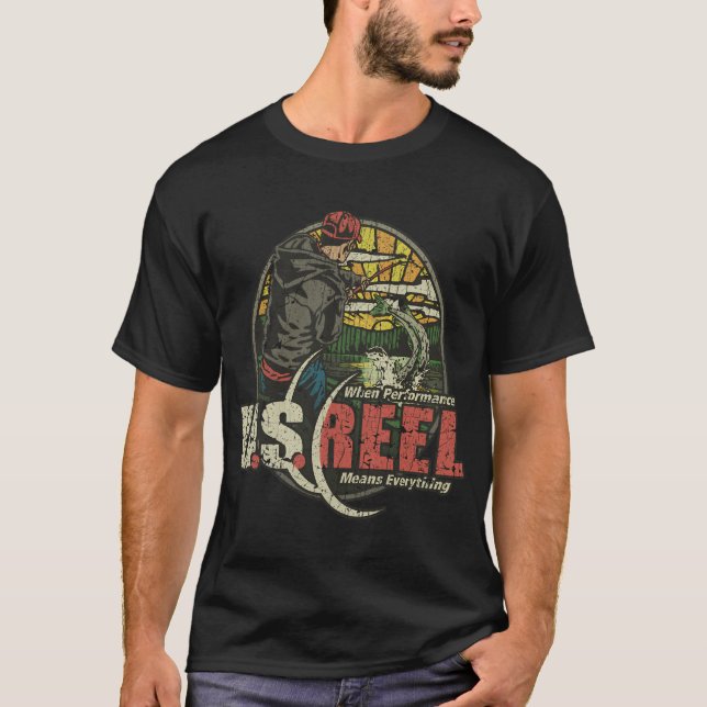Camisa de Pesca da Bandeira Americana Presente de  (Frente)