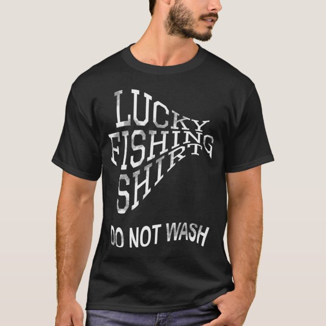 Camisa de Pesca da Sorte. Não lavar. (Frente)