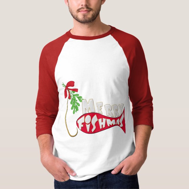 Camisa De Pesca Engraçada De Natal - Pesca De Feli (Frente)
