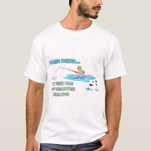 Camisa de Pesca Engraçada Pescar peixe humor é mai