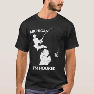Camisa de pesca Mi Michigan presente para pescador