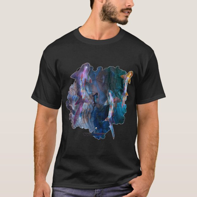 Camisa de Pesca Sortuda Juventude Crianças Mulhere (Frente)