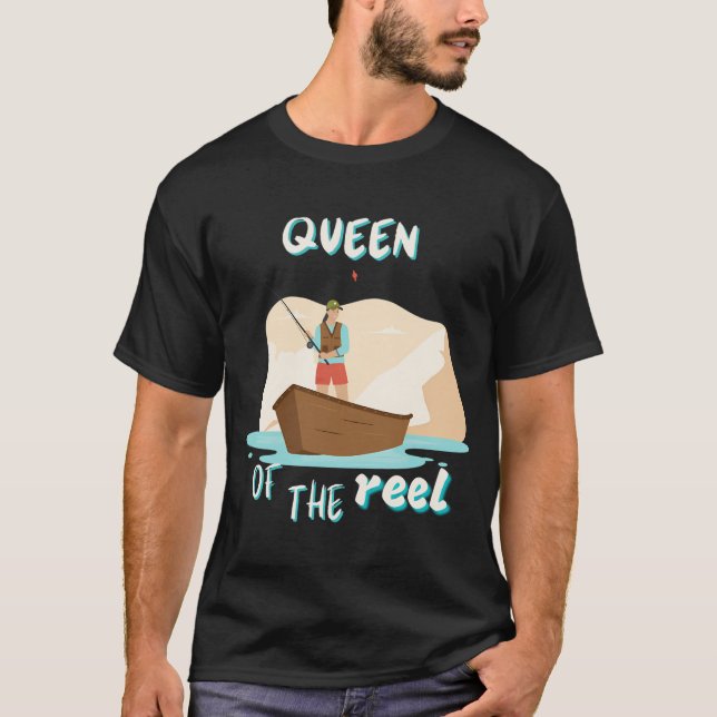 Camisa de Pesca Sortuda, Lave por sua conta e risc (Frente)