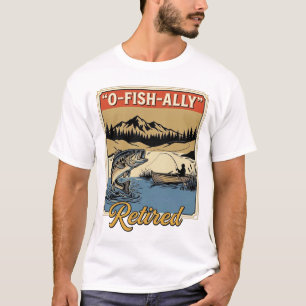 Camisa de Pesca Vintage O-Fish-Ally Aposentado Des