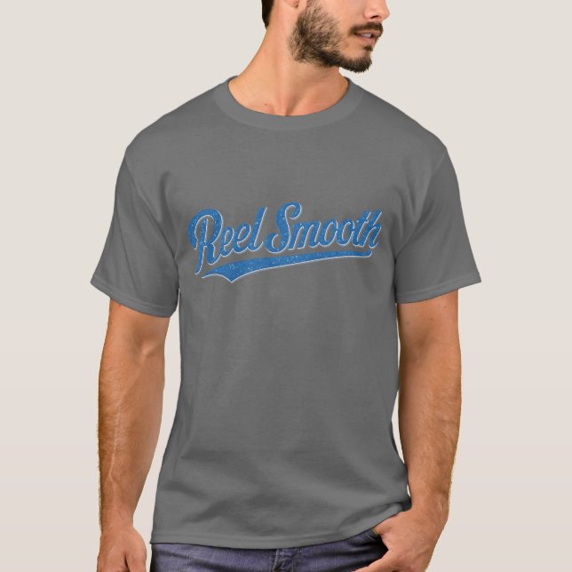 Camisa de Pescador Suave Retro Reel | Peixe Salgad (Frente)