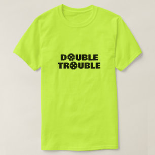 Camisa de piclebol engraçada DUPLA COM PROBLEMAS p