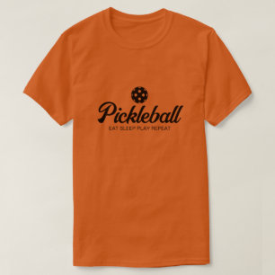 Camisa de piclebol laranja para jogador masculino