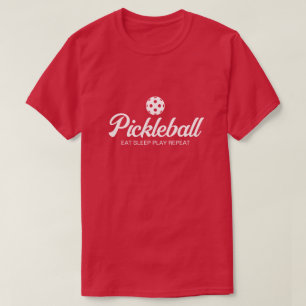 Camisa de piclebol vermelho para homens