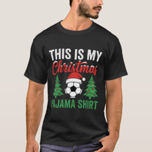 Camisa de pijama de Natal de futebol