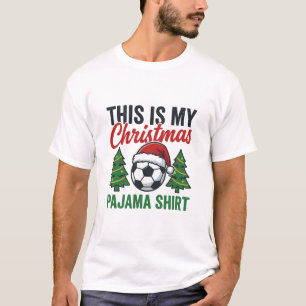 Camisa de pijama de Natal de futebol