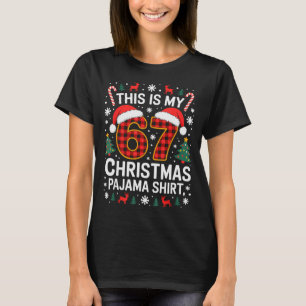 Camisa de pijama de Natal engraçada 67 Six Seven M