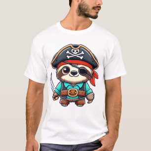 Camisa de Pirata de Halloween de Preguiça Infantil