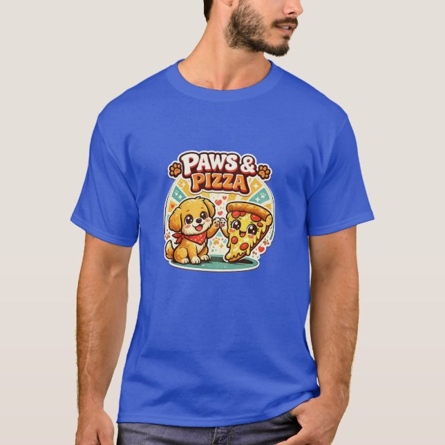 Camisa de Pizza de Mãe de Cachorro Fofo – Camiseta (Frente)